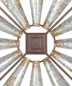 Grayson Lane 30-in H x 30-in W Farmhouse Silver Metal Wall Accent -GRAYSON LANE shop 330941540 AlternateImage6 l