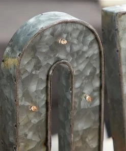 Grayson Lane Farmhouse Galvanized Iron Grey Love Decorative Sign with LED Lights -GRAYSON LANE shop 330941553 AlternateImage5 l