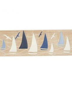 Grayson Lane 14.55-in H x 31.4-in W Nautical Wood Wall Accent