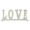 Grayson Lane Traditional Polished Silver Love Aluminum Decorative Sign