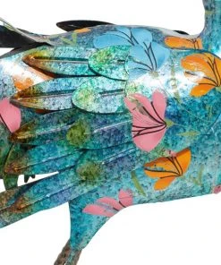 Grayson Lane 20-in x 31-in Turquoise Iron Eclectic Peacock Garden Sculpture -GRAYSON LANE shop 330941564 AlternateImage3 l