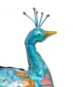 Grayson Lane 20-in x 31-in Turquoise Iron Eclectic Peacock Garden Sculpture -GRAYSON LANE shop 330941564 AlternateImage4 l