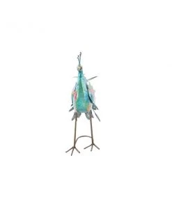 Grayson Lane 20-in x 31-in Turquoise Iron Eclectic Peacock Garden Sculpture -GRAYSON LANE shop 330941564 AlternateImage5 l