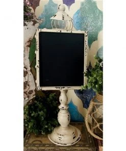 Grayson Lane Farmhouse Distressed Black and White Finish Metal and Wood Chalkboard Decorative Sign - Set of 2 -GRAYSON LANE shop 330941566 AlternateImage3 l