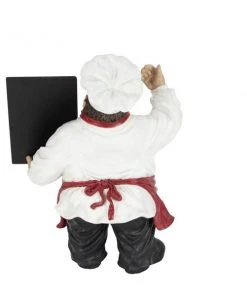 Grayson Lane Traditional Red/White Polystone Decorative Chef with Chalkboard Sign -GRAYSON LANE shop 330941567 AlternateImage8 l