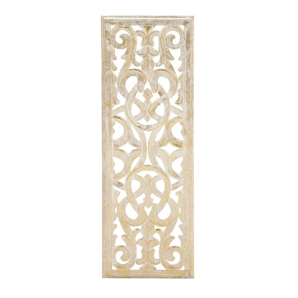 Grayson Lane 36-in H x 12-in W Ornamental Gold Wood Wall Accent 1 Grayson Lane 36-in H x 12-in W Ornamental Gold Wood Wall Accent