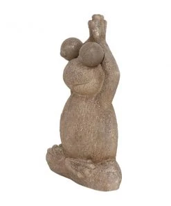 Grayson Lane 23-in x 17-in Brown Polystone Eclectic Frog Garden Sculpture -GRAYSON LANE shop 330941578 AlternateImage5 l