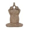 Grayson Lane 23-in x 17-in Brown Polystone Eclectic Frog Garden Sculpture