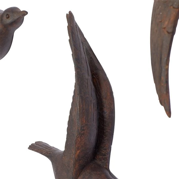 Grayson Lane 11-in H x 11-in W Brown Birds Resin Wall Accent - Set of 3 5 Grayson Lane 11-in H x 11-in W Brown Birds Resin Wall Accent - Set of 3 - Image 5