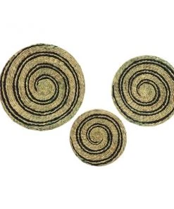 Grayson Lane 24-in H x 24-in W Traditional Abstract Metal Wall Accent - Set of 3