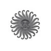 Grayson Lane 30-in H x 30-in W Rustic Iron Sun Wall Accent