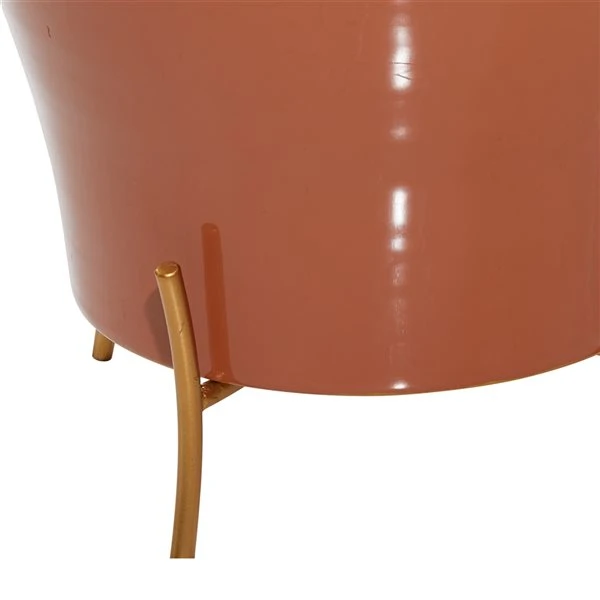 Grayson Lane 11.85-in W x 12-in H Orange Metal Wall Planter - 2-Pack 3 Grayson Lane 11.85-in W x 12-in H Orange Metal Wall Planter - 2-Pack - Image 3