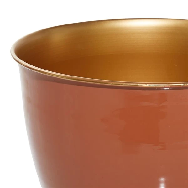 Grayson Lane 11.85-in W x 12-in H Orange Metal Wall Planter - 2-Pack 4 Grayson Lane 11.85-in W x 12-in H Orange Metal Wall Planter - 2-Pack - Image 4