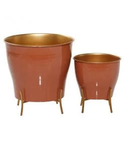 Grayson Lane 11.85-in W x 12-in H Orange Metal Wall Planter - 2-Pack 9 Grayson Lane 11.85-in W x 12-in H Orange Metal Wall Planter - 2-Pack -GRAYSON LANE shop 330941614 AlternateImage5 l