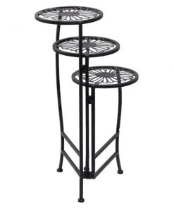 Grayson Lane 24-in Black Outdoor Cast Iron Plant Stand -GRAYSON LANE shop 330941624 AlternateImage4 l