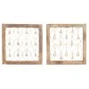 Grayson Lane 16-in H x 16-in W Farmhouse Wood Wall Accent - Set of 2