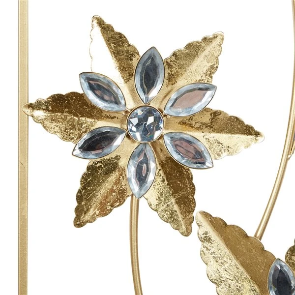 Grayson Lane 36-in H x 12-in W Contemporary Floral Metal Wall Accent - Set of 2 3 Grayson Lane 36-in H x 12-in W Contemporary Floral Metal Wall Accent - Set of 2 - Image 3