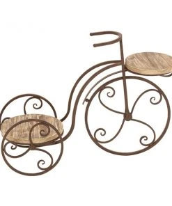 Grayson Lane 19-in Brown Outdoor Novelty Wood Plant Stand