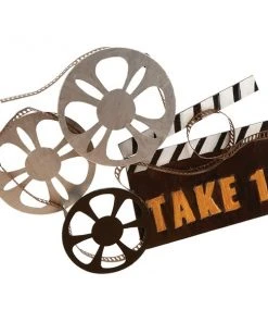 Grayson Lane 19-in H x 24-in W Vintage Entertainment Metal Wall Accent