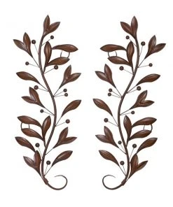 Grayson Lane 35.75-in H x 15.5-in W Floral Metal Wall Accent - Set of 2