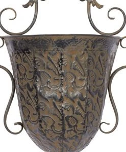 Grayson Lane 16-in W x 22-in H Brown Metal Hanging Planter - 2-Pack -GRAYSON LANE shop 330941643 AlternateImage3 l