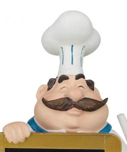 Grayson Lane Traditional White Polystone Chef with Chalkboard Tabletop Decoration -GRAYSON LANE shop 330942146 AlternateImage5 l