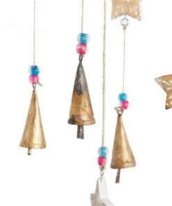 Grayson Lane 32-in Gold Wood Stars Wind Chime with Cone-Shaped Wind Catchers -GRAYSON LANE shop 330942153 AlternateImage3 l