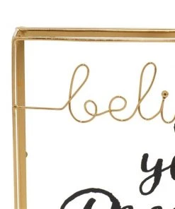 Grayson Lane Gold Metal Framed 10-in H x 12-in W Inspirational Metal Sign -GRAYSON LANE shop 330942168 AlternateImage5 l