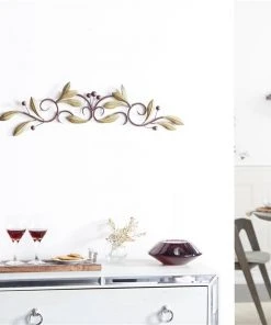 Grayson Lane 6-in H x 31-in W Traditional Floral Metal Wall Accent -GRAYSON LANE shop 330942172 AlternateImage3 l