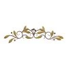 Grayson Lane 6-in H x 31-in W Traditional Floral Metal Wall Accent