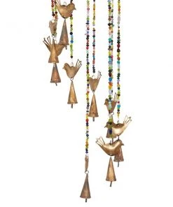 Grayson Lane 26-in Gold Metal Birds Wind Chime -GRAYSON LANE shop 330942174 AlternateImage3 l