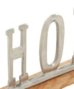 Grayson Lane Glam Silver Wood/Aluminum Home Sign Tabletop Decoration 9 Grayson Lane Glam Silver Wood/Aluminum Home Sign Tabletop Decoration -GRAYSON LANE shop 330942175 AlternateImage6 l