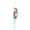 Grayson Lane 27-in Blue Capiz Shell Wind Chime with Coconut Canopy