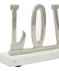 Grayson Lane Modern Silver Terrazzo Love Sign Tabletop Decoration -GRAYSON LANE shop 330942181 AlternateImage5 l