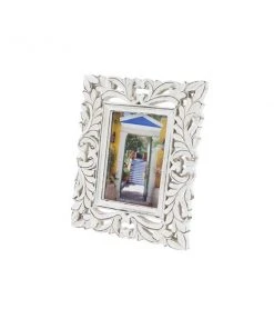 Grayson Lane White Mango Wood Photo Frame (5-in x 7-in)