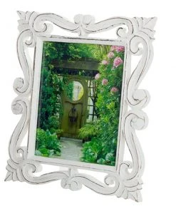 Grayson Lane White Mango Wood Farmhouse Photo Frame (8-in x 10-in)