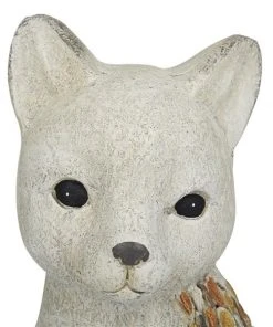 Grayson Lane 13.90-in H x 7.15-in W Grey Cat Garden Statue -GRAYSON LANE shop 330942202 AlternateImage3 l