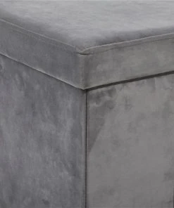 Grayson Lane Modern Grey Polyester Square Integrated Storage Ottoman -GRAYSON LANE shop 330942204 AlternateImage4 l