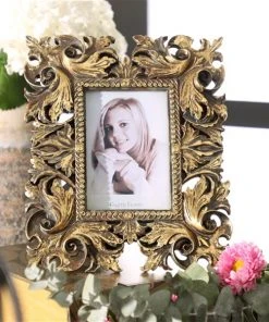 Grayson Lane Gold Traditional Photo Frame (4-in x 6-in) - Set of 2 -GRAYSON LANE shop 330942207 AlternateImage2 l