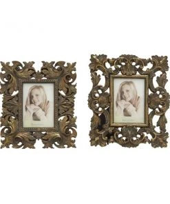 Grayson Lane Gold Traditional Photo Frame (4-in x 6-in) - Set of 2