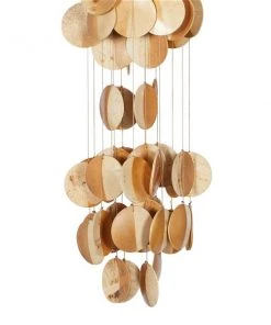 Grayson Lane 17-in Coastal Textured Gold/Beige Metal Capiz Wind Chime -GRAYSON LANE shop 330942211 AlternateImage4 l