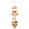 Grayson Lane 17-in Coastal Textured Gold/Beige Metal Capiz Wind Chime