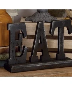 Grayson Lane Industrial Antique Black MDF Eat Sign Tabletop Decoration -GRAYSON LANE shop 330942212 AlternateImage3 l