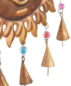 Grayson Lane 19-in Bronze Metal Sunface Wind Chime with Bells -GRAYSON LANE shop 330942219 AlternateImage3 l