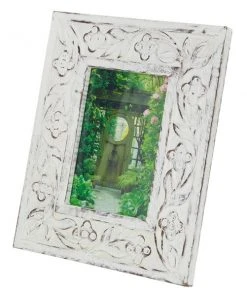 Grayson Lane White Mango Wood Farmhouse Photo Frame (5-in x 7-in) - Set of 2