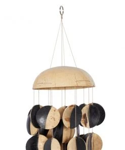 Grayson Lane 17-in Black/Cream Capiz Shell Wind Chime -GRAYSON LANE shop 330942225 AlternateImage3 l