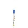 Grayson Lane 41-in Blue Glass Wind Chime with Cone-Shaped Wind Catchers