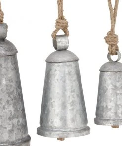Grayson Lane 20-in Grey Metal Tapered Bells Wind Chime - Set of 3 -GRAYSON LANE shop 330942234 AlternateImage3 l