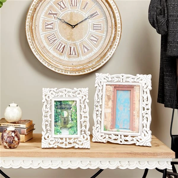 Grayson Lane White Wood Farmhouse Photo Frame (8-in x 10-in) 2 Grayson Lane White Wood Farmhouse Photo Frame (8-in x 10-in) - Image 2