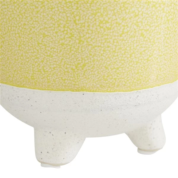 Grayson Lane 7 3/4-in x 7 1/2-in Yellow Ceramic Contemporary Planters - Set of 3 3 Grayson Lane 7 3/4-in x 7 1/2-in Yellow Ceramic Contemporary Planters - Set of 3 - Image 3
